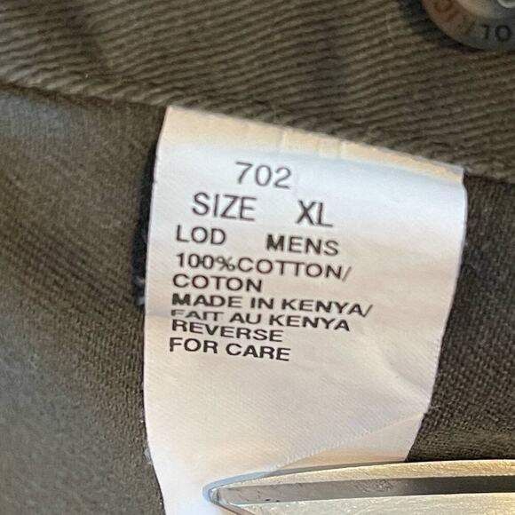 Woolrich Shirt Mens Size XL LS Button Down Hunting Shooting Heavy Canvas Green - Picture 7 of 9